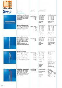 Catalogue Produits de Mesures Thermiques THIES