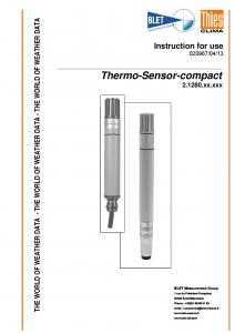 Capteur thermique compact THIES
