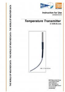 THERMO TRANSMETTEUR AIR EAU THIES - BLET