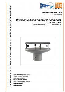 Anmomtre ultrasonic 2D Compact - Caractristiques