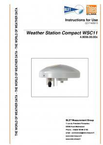 STATION COMPACTE WSC11 THIES - BLET