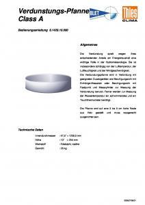 Cuve d'�vaporation THIES - BLET