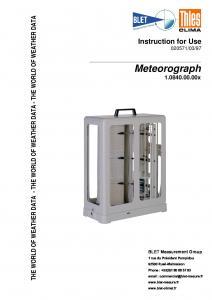 METEOROGRAPHE THIES - BLET