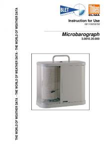 Microbarographe THIES