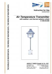 Transmetteur  indicateur de temprature et anti-radiation