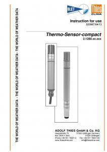 Capteur Thermique Compact THIES - BLET