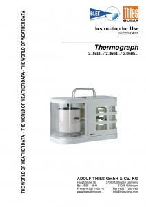 Thermographe THIES - Temprature de lAir Ambiant - BLET