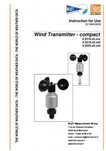Anmomtre Compact Faible Consommation THIES - BLET