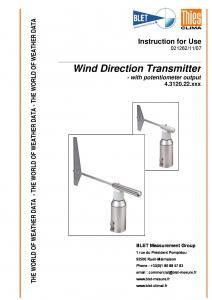 Girouette Classic Sortie Potentiomtrique THIES