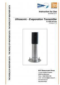 Indicateur analogique d'vaporation  ultrason