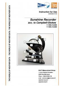 Indicateurs de rayonnement solaire - BLET